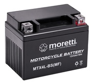 Akumulátor Moretti AGM (Gel) MTX4L-BS Akumulátor Moretti AGM (Gel) MTX4L-BS