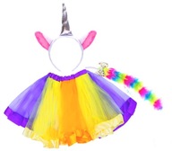 ŠATY JEDNOROŽEC RAINBOW TUTU TAIL ŠATY JEDNOROŽEC RAINBOW TUTU TAIL
