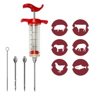 Injektor na mäso 30ml + 3 ihly + čistič Browin 311104 Injektor na mäso 30ml + 3 ihly + čistič Browin 311104
