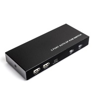 KVM prepínač USB + DP 2/1 Spacetronik SPD-KVM02