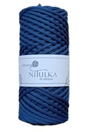 Plochý polyesterový reťazec 5 mm 110 m - denim Plochý polyesterový reťazec 5 mm 110 m - denim