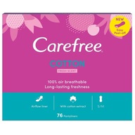 Carefree Cotton hygienické vložky svieža vôňa 76 ks