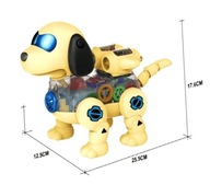 Robotický pes na batérie chodí, vrtí chvostom, hudba Robotický pes na batérie chodí, vrtí chvostom, hudba