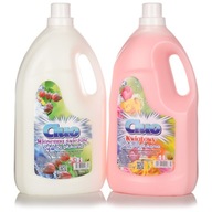 Cluo látka opláchnuca tekutá pružina čerstvosť + kvetinová, 2 x 4l Cluo látka opláchnuca tekutá pružina čerstvosť + kvetinová, 2 x 4l