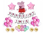 Peppa Pig Balóniky Set 2 narodeniny Ľubovoľné meno Peppa Pig Balóniky Set 2 narodeniny Ľubovoľné meno