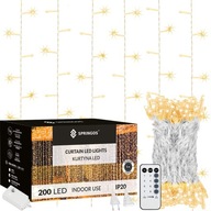 SVETELNÁ ZÁPONA 200LED 2x2 SVETLÁ NA VIANOČNÝ STROMČEK DIAĽK. SVETELNÁ ZÁPONA 200LED 2x2 SVETLÁ NA VIANOČNÝ STROMČEK DIAĽK.