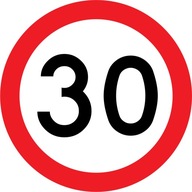Značka B33 Rýchlostný limit 30 km/h fi 600