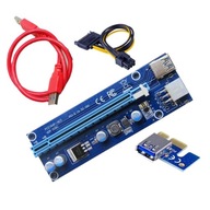 Riser rev 006C USB 3.0 PCI-E 1x-16x 6PIN SATA