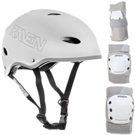 RAVEN Set prilba F511 šedá M + chrániče M RAVEN Set prilba F511 šedá M + chrániče M