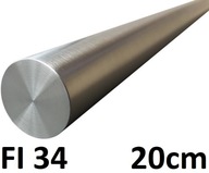 Nerezová tyč fi 34mm trieda 1.4104 | 20 cm