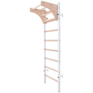 Drevený a kovový gymnastický rebrík so 4 rúčkami