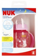 NUK FĽAŠA 150 ML 6M S RÚČKOU PRVÝ VÝBER NOČNÁ RUŽOVÁ 10215326