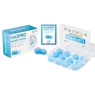 Haspro Mold 6P, tvarované štuple do uší, modré, 6 párov Haspro Mold 6P, tvarované štuple do uší, modré, 6 párov