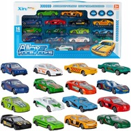 SET KOVOVÝCH AUTÍČEK, AUTA, PRUŽINY, 16 KS SET KOVOVÝCH AUTÍČEK, AUTA, PRUŽINY, 16 KS