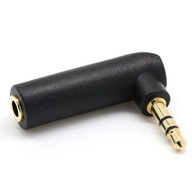 Uhlový mini jack 3,5 mm audio stereo AUX adaptér