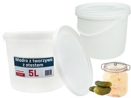 10x Vedro s 5L certifikátom na uskladnenie potravín 10x Vedro s 5L certifikátom na uskladnenie potravín