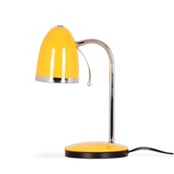 Žltá jednoduchá pohyblivá stolová lampa Retro PRL pevná malá detská E27 Žltá jednoduchá pohyblivá stolová lampa Retro PRL pevná malá detská E27