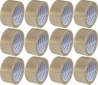 Lepiaca akrylová baliaca páska 48x45, bezfarebná, x12