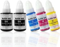 5x atrament Canon GI-490 PIXMA G1400 G2400 G3400 G4400 5x atrament Canon GI-490 PIXMA G1400 G2400 G3400 G4400