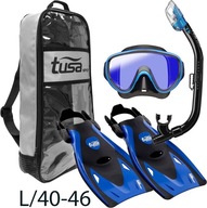 TUSA Set Serene Mask UM16 Zrkadlo+Šnorchel+Plutvy UF21 40-46 modré TUSA Set Serene Mask UM16 Zrkadlo+Šnorchel+Plutvy UF21 40-46 modré