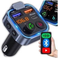 BLUETOOTH FM AUDIO VYSIELAČ USB PD RÝCHLA NABÍJAČKA DO AUTO 12/24V BLUETOOTH FM AUDIO VYSIELAČ USB PD RÝCHLA NABÍJAČKA DO AUTO 12/24V