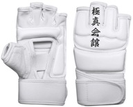 Kyokushin biele karate rukavice, päste, chrániče rúk pre 9-11 rokov M Kyokushin biele karate rukavice, päste, chrániče rúk pre 9-11 rokov M