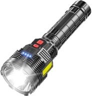 Výkonná taktická baterka s nabíjateľnou LED USB COB Výkonná taktická baterka s nabíjateľnou LED USB COB
