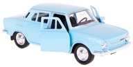 SKODA 100 KOVOVÝ MODEL WELLY 1:34/39 MODRÁ