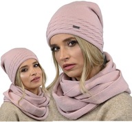Ružová ČIAPKA + SUKŇA na fleece DÁMSKY SET K1 Ružová ČIAPKA + SUKŇA na fleece DÁMSKY SET K1