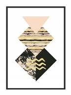OBRAZOVÝ PLAGÁT V RÁME 53x73 cm Geometria P843