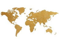 Nástenná dekorácia Mapa sveta s okrajmi