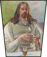 Obrazovka Kristus v Emauzách - stred (…) Malczewski