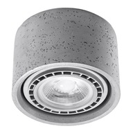 Sollux Modern Plafond Lamp BASIC 1 Concrete GU10 Sollux Modern Plafond Lamp BASIC 1 Concrete GU10