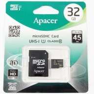 Pamäťová karta Apacer Secure Digital Card U1, 32 GB, micro SDHC, AP32GMCSH10U