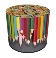 Pouffe s farebnými pastelkami - Pastelky Pouffe s farebnými pastelkami - Pastelky