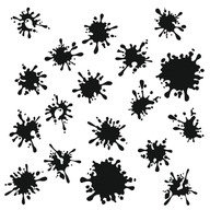 Nálepky na auto stain blot farieb 18 ks Nálepky na auto stain blot farieb 18 ks
