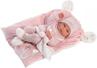 Bábika Nica na ružovej deke, 38 cm. 73860