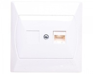 AKCENT RJ45 zásuvka kat.5e FOREX biela GPK-1A/F/00 AKCENT RJ45 zásuvka kat.5e FOREX biela GPK-1A/F/00