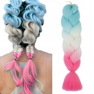 Syntetické vrkoče farbené 120 cm ombre Syntetické vrkoče farbené 120 cm ombre