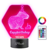 3D LED nočná lampa Capybara ako darček k narodeninám 3D LED nočná lampa Capybara ako darček k narodeninám