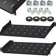 Rack polička 19" 1U 270 mm pre serverové skrine RSF19-1U-270B ČIERNA Rack polička 19" 1U 270 mm pre serverové skrine RSF19-1U-270B ČIERNA