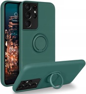 Púzdro s mäkkým prsteňom pre SAMSUNG GALAXY S21 ULTRA