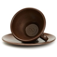 BIOFFEE Šálka s podšálkou vyrobená z kávovej usadeniny BIOFFEE Šálka s podšálkou vyrobená z kávovej usadeniny
