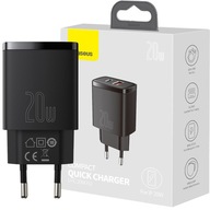BASEUS USB SIEŤOVÁ NABÍJAČKA USB-C QC 3.0 PD 20W BASEUS USB SIEŤOVÁ NABÍJAČKA USB-C QC 3.0 PD 20W