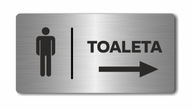 Pánske WC pravé | Doska z nehrdzavejúcej ocele Tlač Pánske WC pravé | Doska z nehrdzavejúcej ocele Tlač