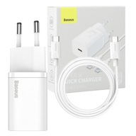 Baseus USB-C 3A 25W nástenná nabíjačka + kábel Baseus USB-C 3A 25W nástenná nabíjačka + kábel