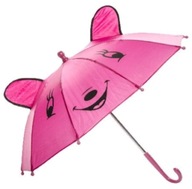 Dáždnik Dáždnik pre deti s ušami ružový