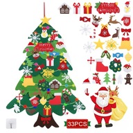Sada vianočného stromčeka z plsti Nástenná dekorácia X 33