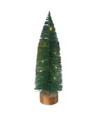 umelý vianočný stromček na kmeň led svietiaca dekorácia 24cm