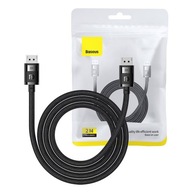 VYLEPŠENÝ KÁBEL DP DISPLAYPORT HD UHD 8K 144HZ 240HZ HDR 2M BASEUS KÁBEL VYLEPŠENÝ KÁBEL DP DISPLAYPORT HD UHD 8K 144HZ 240HZ HDR 2M BASEUS KÁBEL